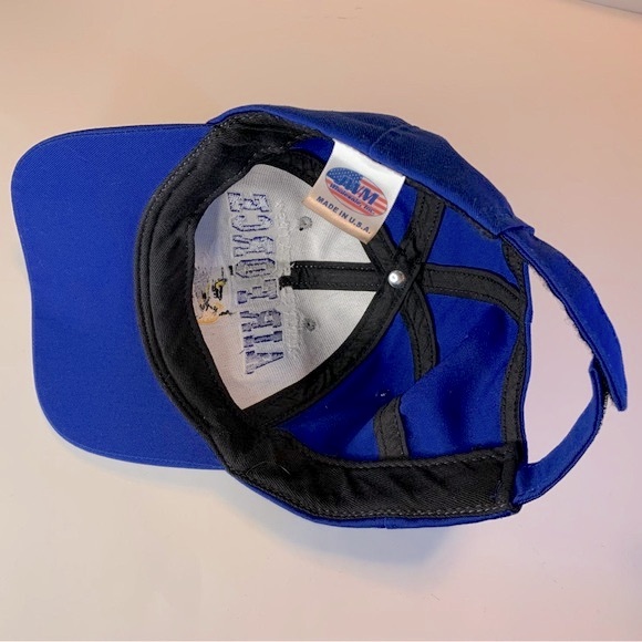 Two US Air Force Hat Adult Embroidered Adjustable Hoop & Loop Strap Baseball Cap - Picture 4 of 9